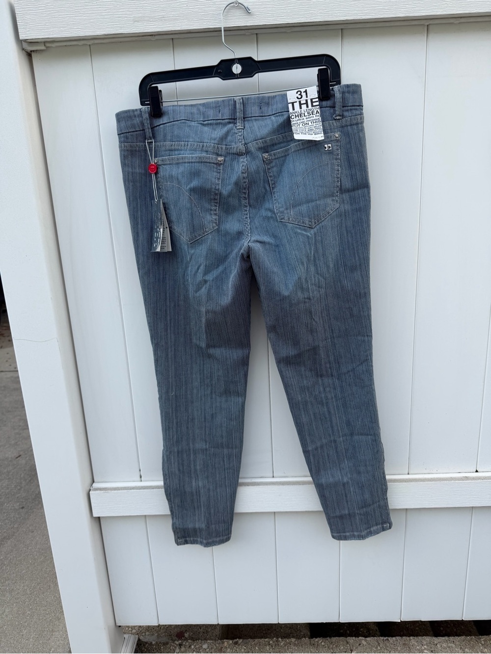 Joe's Jeans Light Blue Ankle Zip Hem Cropped Jeans - Picture 3 of 7